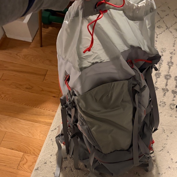 The NorthFace Gray Terra 55 backpacking pack main image 5